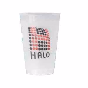 16 oz. frosted flexible plastic cup