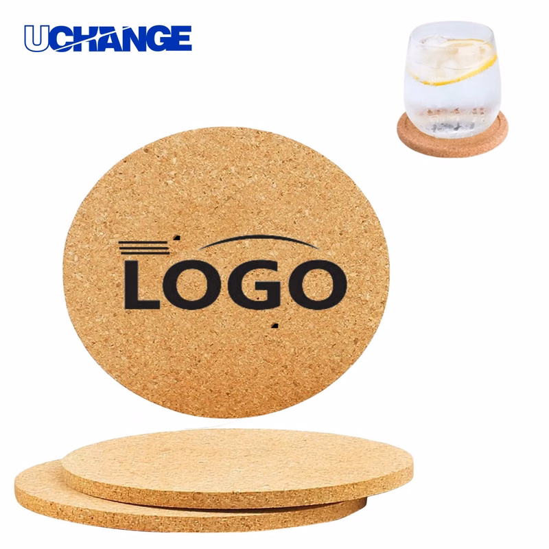 Natural Round Cork Coaster Mat