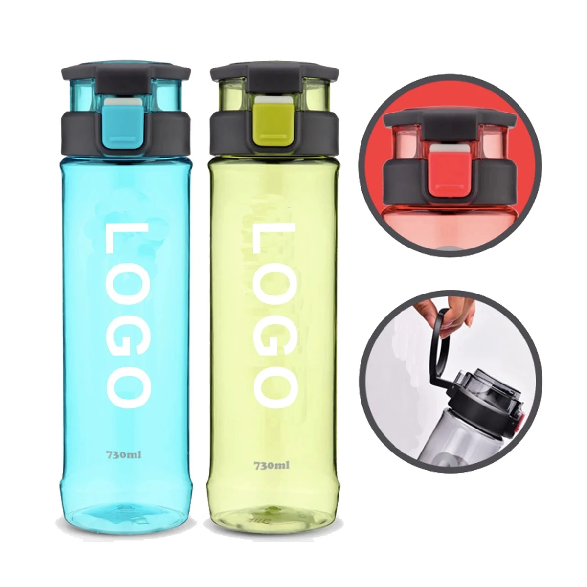 24 Oz Portable Plastic Sports Water Bottle 1