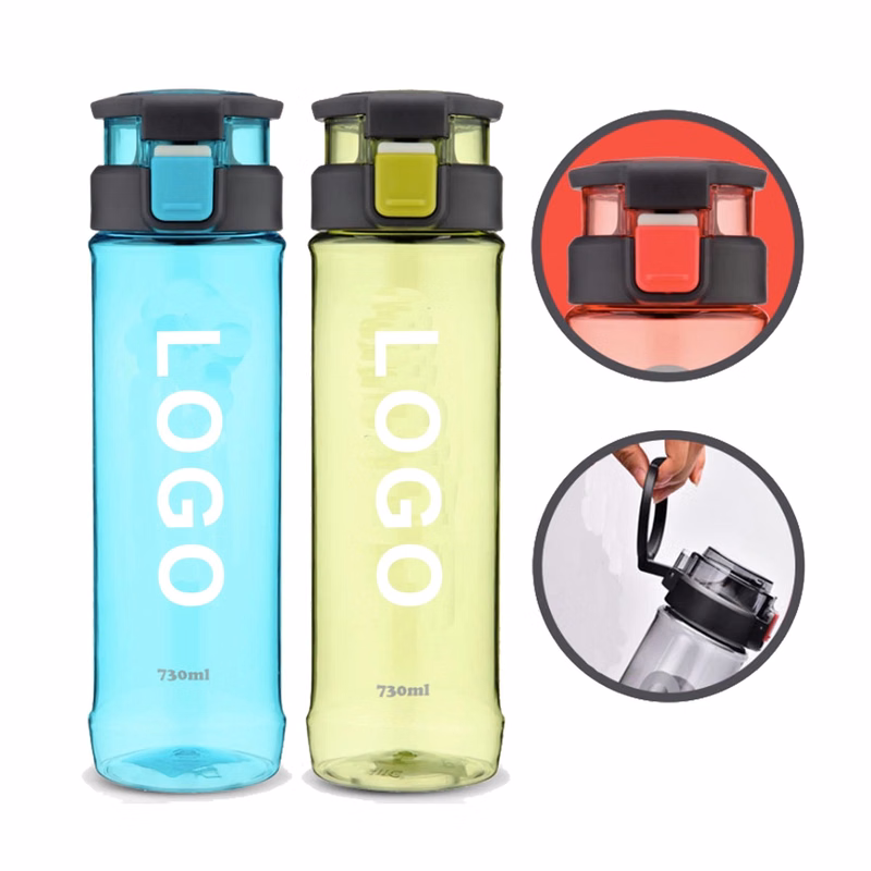 24 Oz Portable Plastic Sports Water Bottle