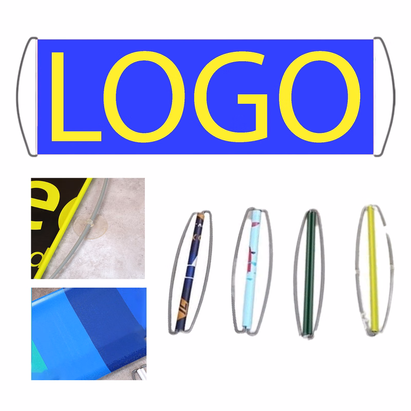 Retractable Hand Held Banner Flag