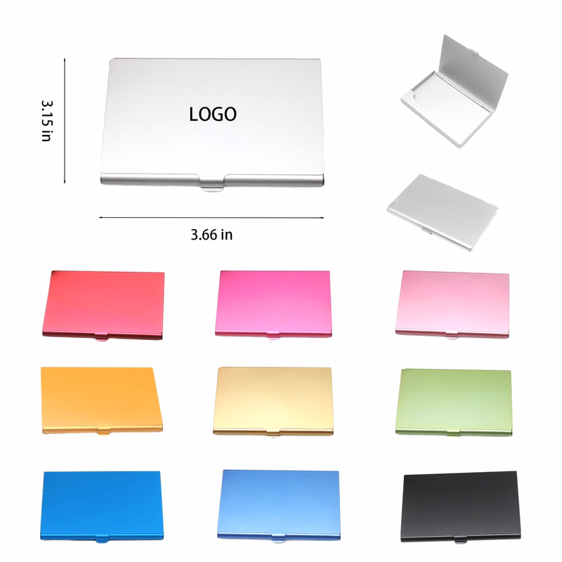 Slim Aluminum Alloy Metal Business Card Holder Wallet
