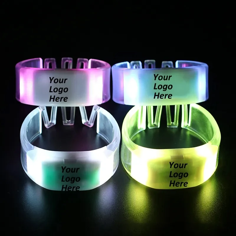 Botton Activated Flashing Bracelet 1