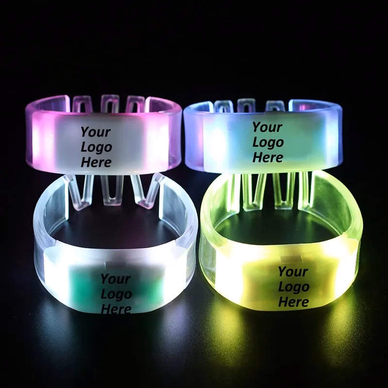 Botton Activated Flashing Bracelet