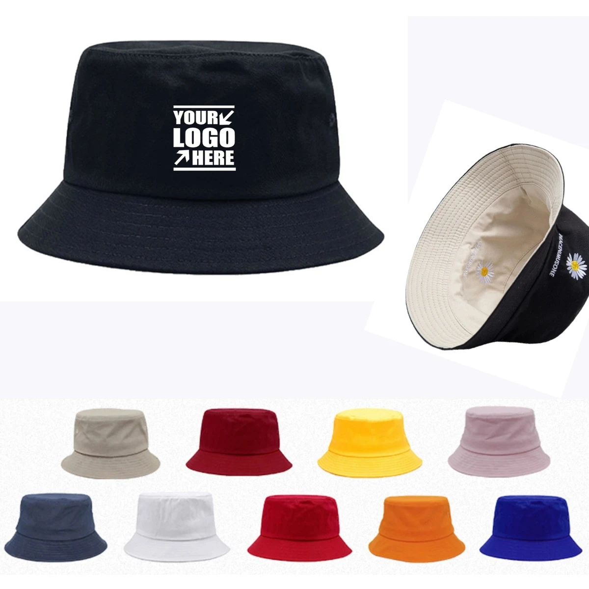 Pure Cotton Fisherman Bucket Hat 1