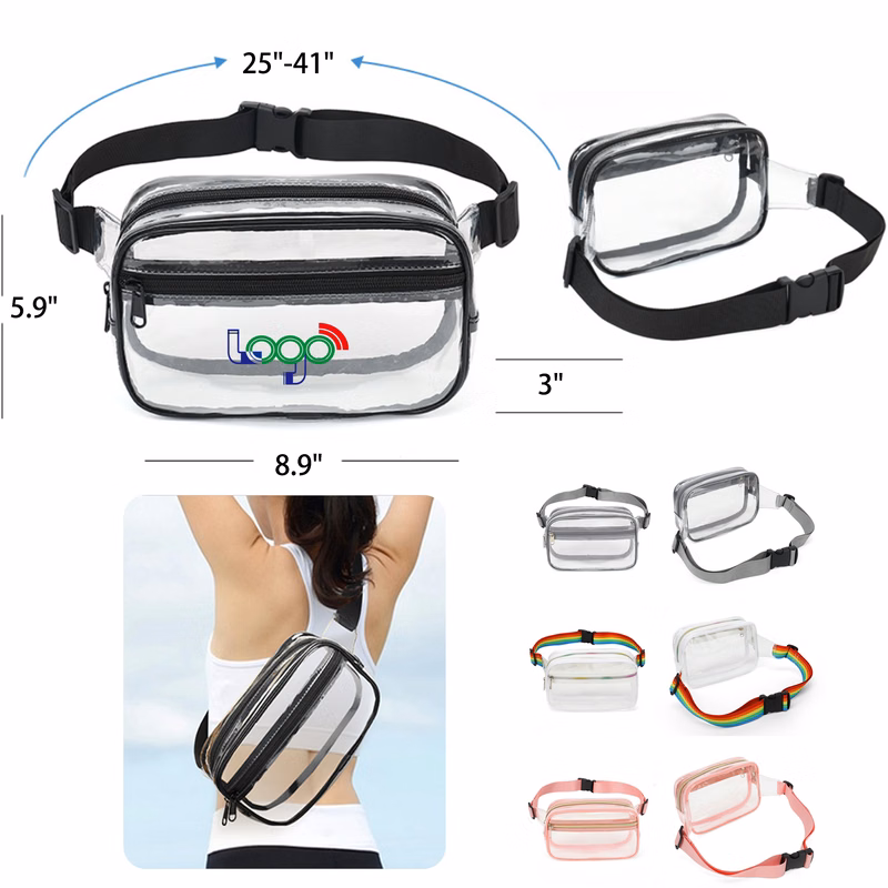 MOQ 50 PCS Stylish Transparent Waist Bag