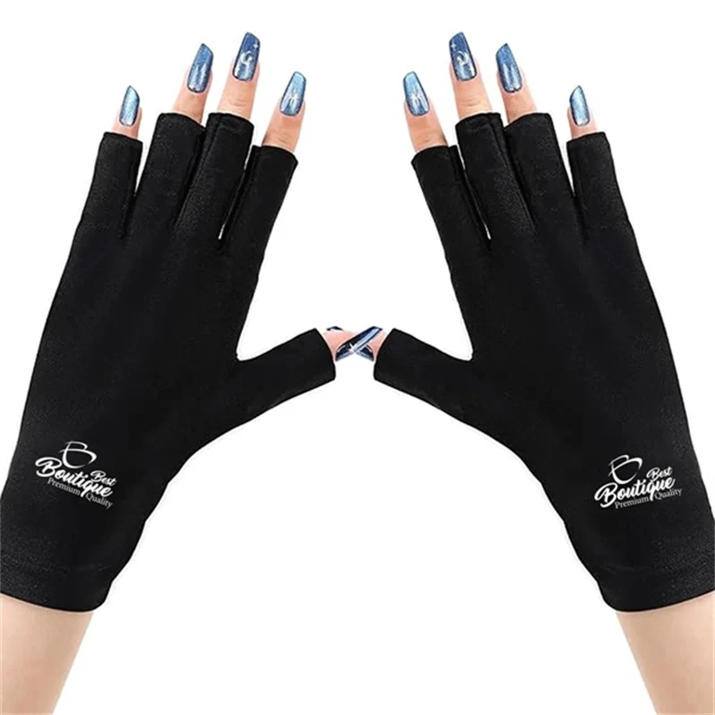 Anti UV Fingerless Gloves for Nail Lamp 1