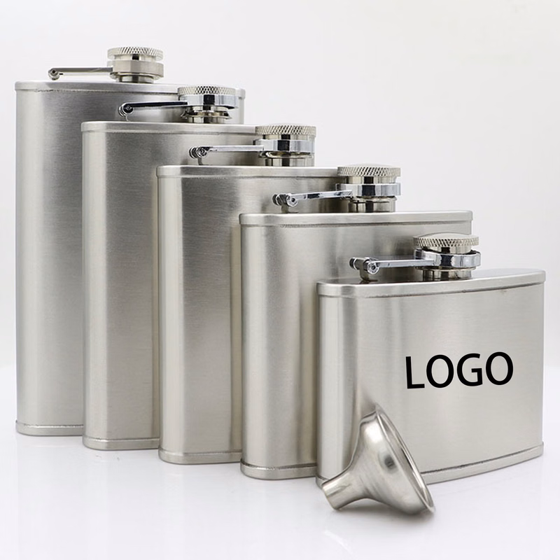 Portable Stainless Steel Flask Lid Set