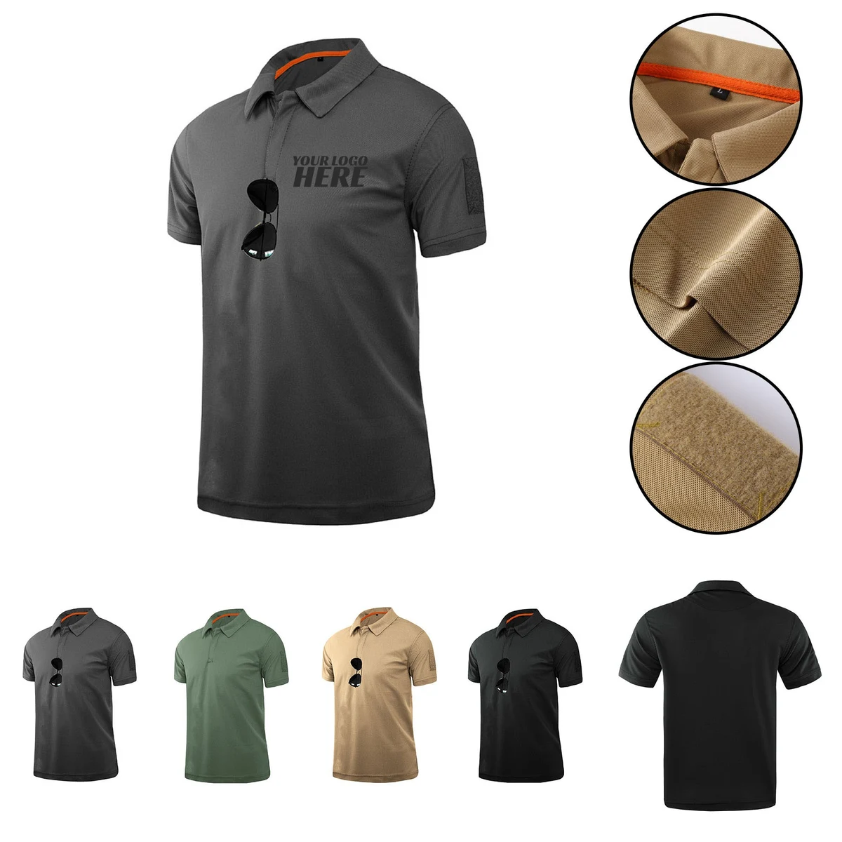 Short Sleeve Polo T Shirt 1