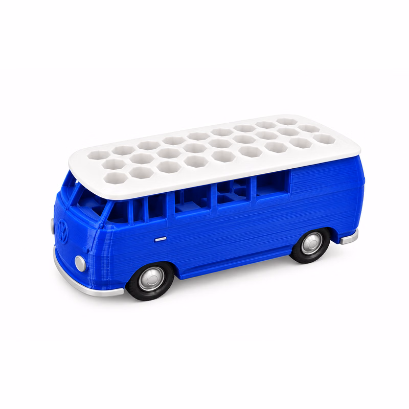 Bus-Shaped Building Block Pen Holder