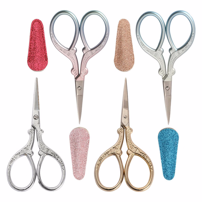 Makeup Scissors with Glitter Protective Cover