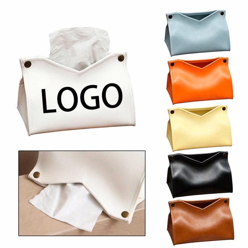 Large Capacity Leather Tissue Paper Box