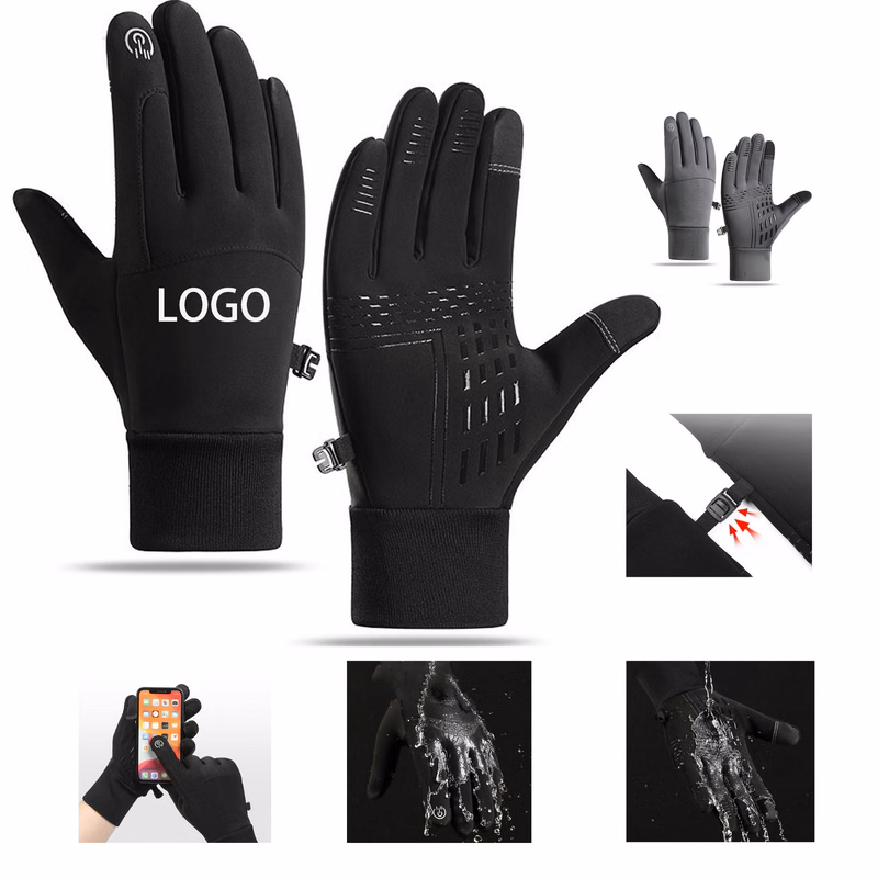 Touchscreen Windproof Fleece Cycling Gloves