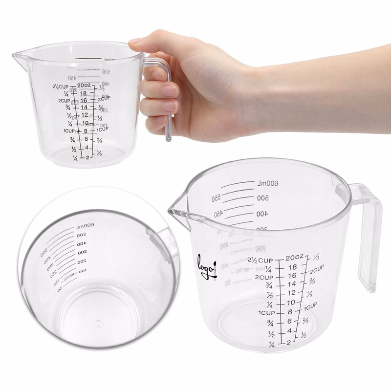 Clear Measuring Cup With Dual Scale