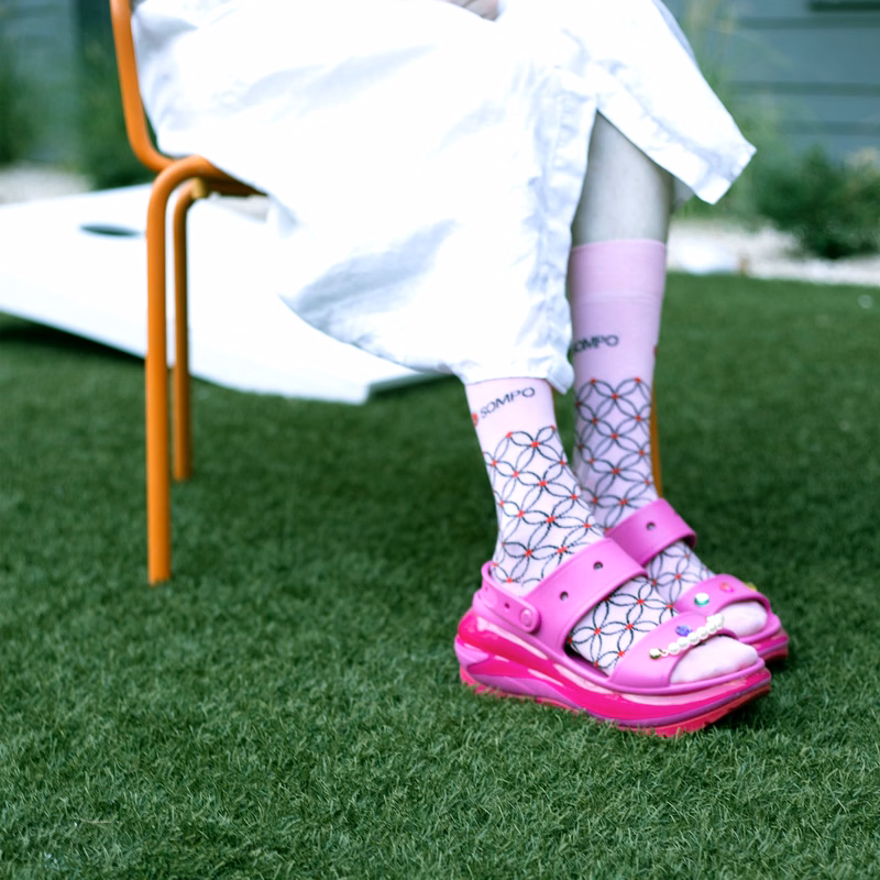 Casual Fashion Designer Socks - Stylish Comfort for Creative Minds - American Made