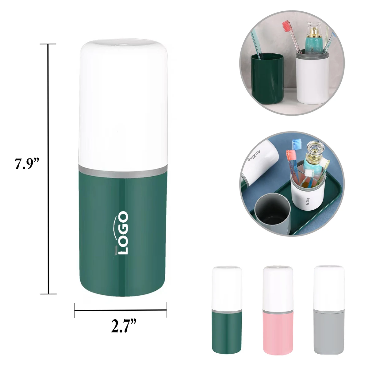 MOQ100 Fashion Portable Toothbrush Travel Cup 1