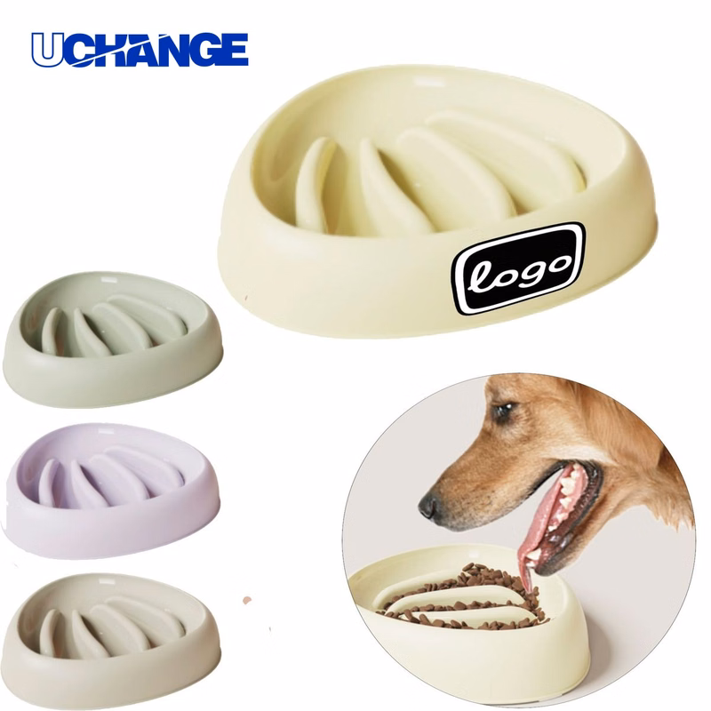 Shell Shaped Plastic Pet Bowl Feeder