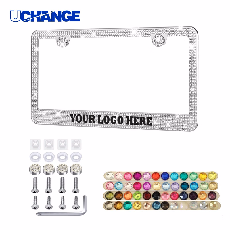 Rhinestone Car License Plate Frame