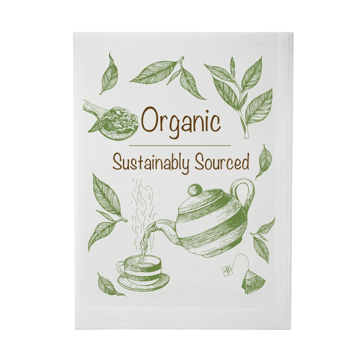 Full Color 2-Sided Food Safe Merchant Paper Bags (7.5" x 10") 1