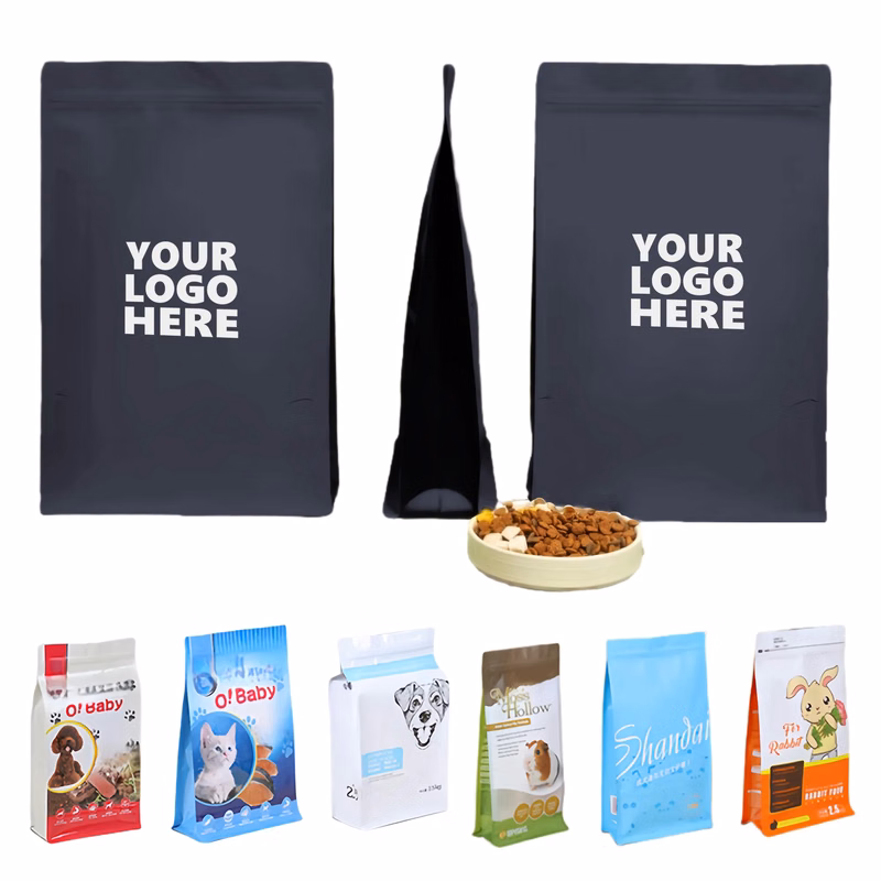 Resealable Pet Food Pouch With Aluminum Foil Layer