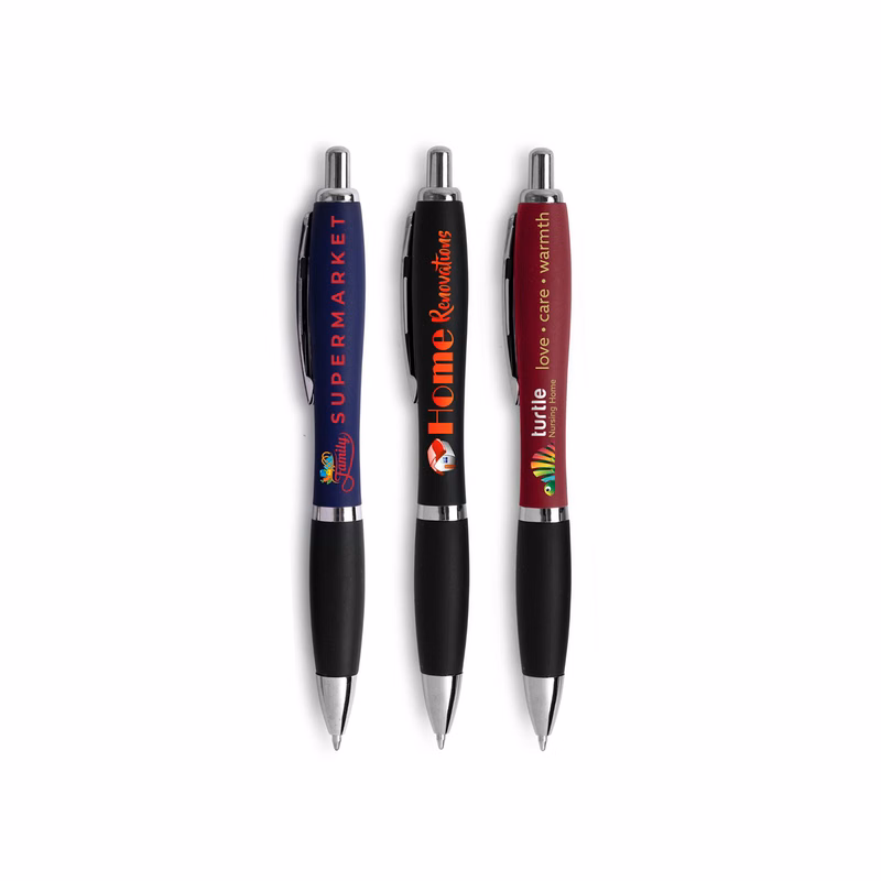 Small Batch -Basset Satin Soft Touch Click Pen