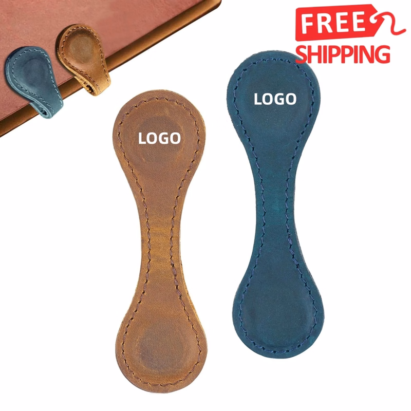 Magnetic Leather Page Marker Bookmark