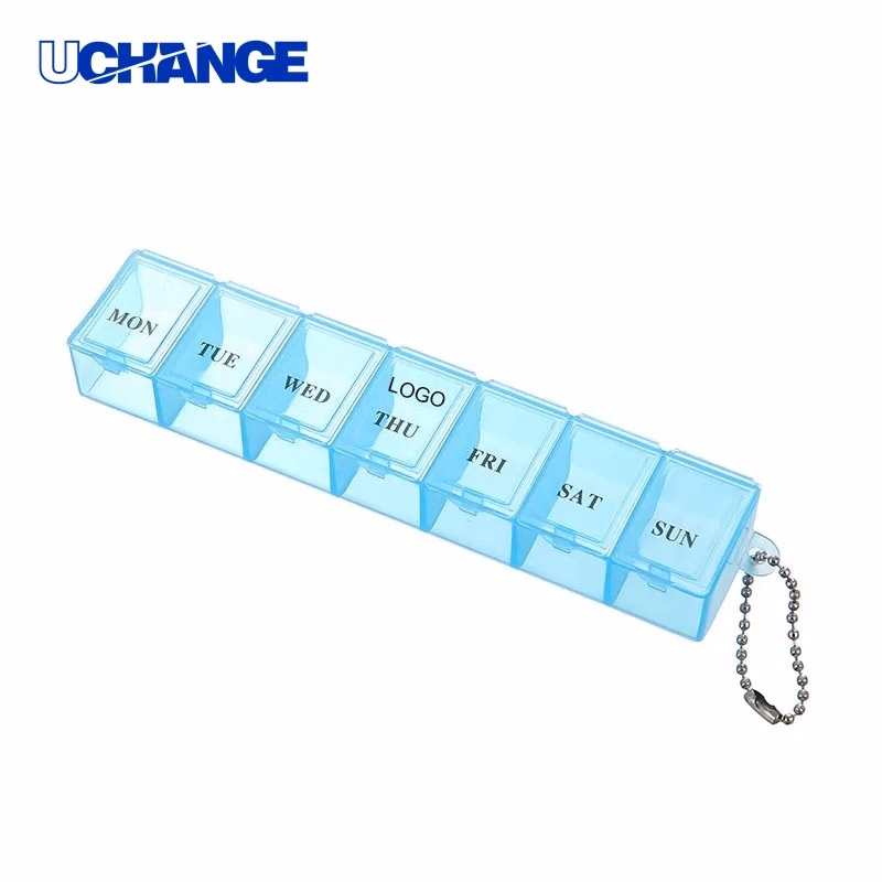 7-Day Organizer Pillbox Weekly Medication Planner for Home & Travel Routines