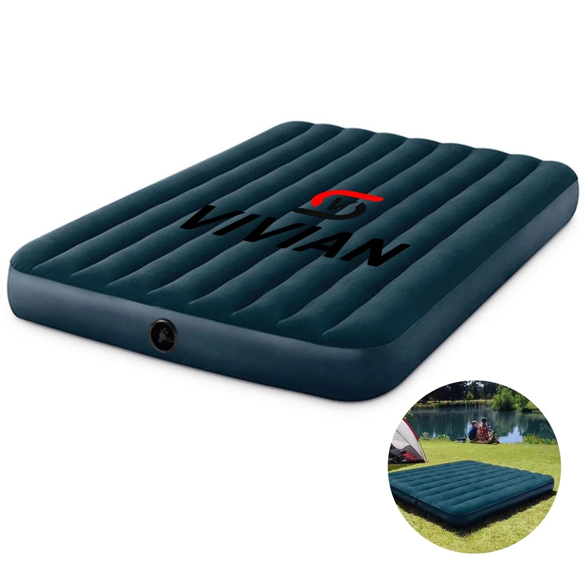 Flocked Air Double Bed 1