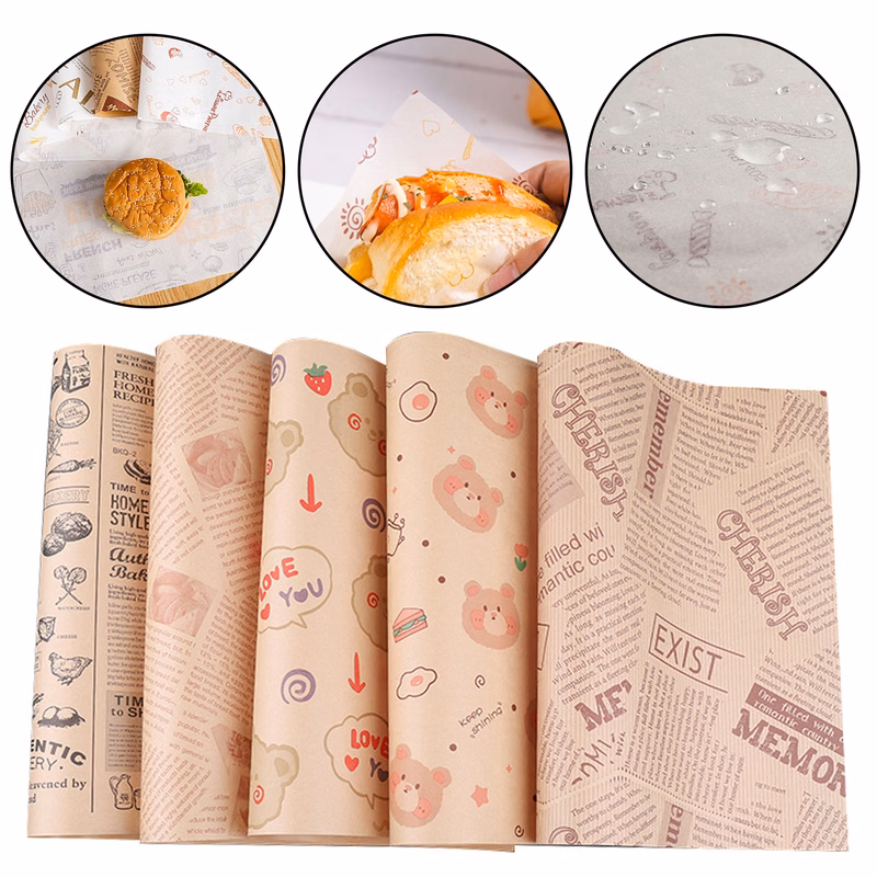 Greaseproof Paper for Burgers and Sandwiches