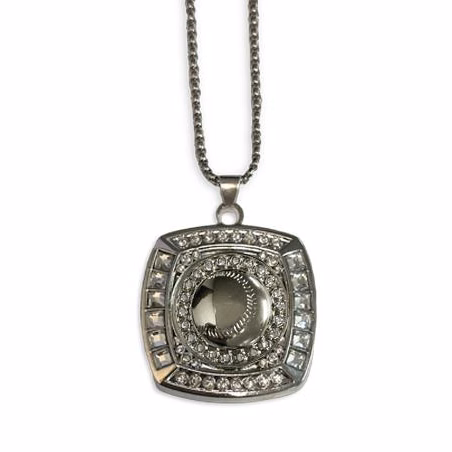 Necklace: 1.25" Champ Pendant Necklace and (BASEBA