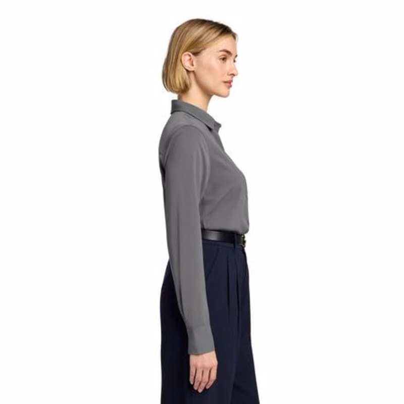Brooks Brothers Women's Full-Button Satin Blouse