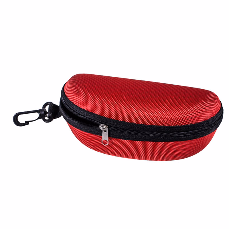 Sunglass case with clip