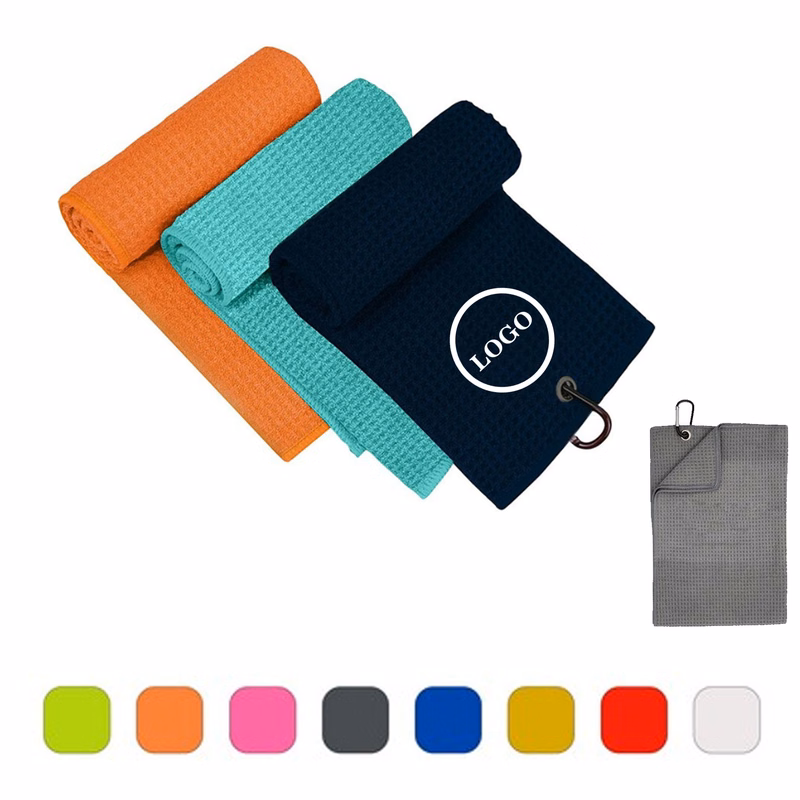 Tri-Fold Waffle Golf Towel