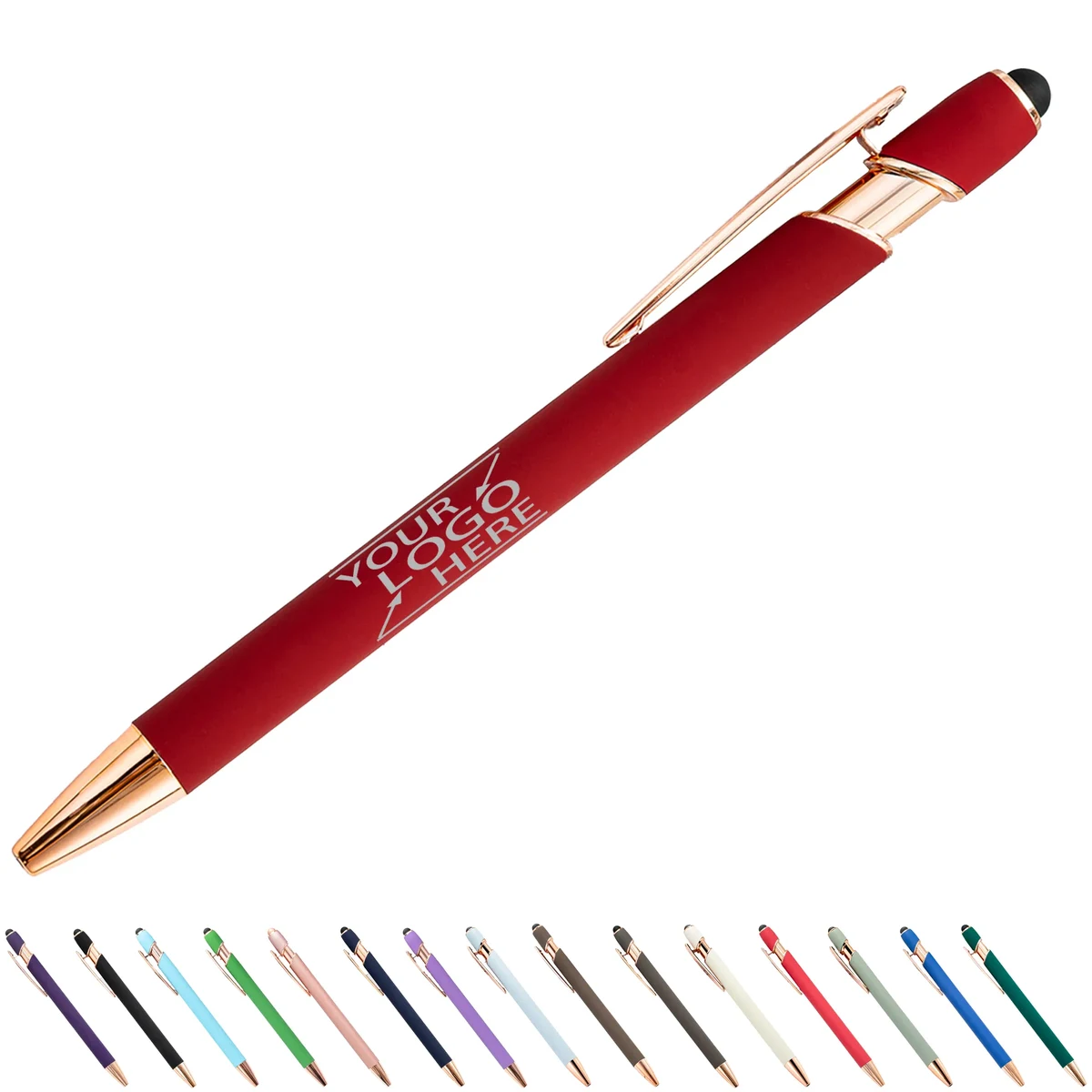 Rose Gold Aluminum Capacitive Touch Ballpoint Pen 1