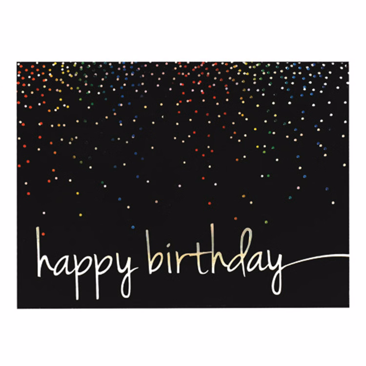 Colorful Birthday Confetti Greeting Card