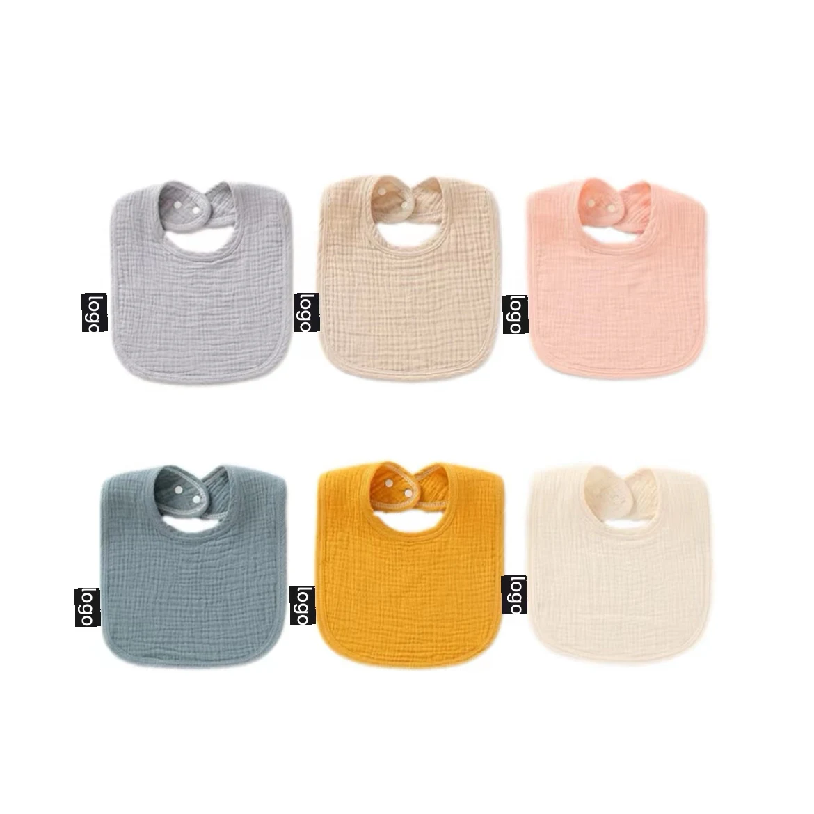 Baby Double-sided Cotton Bib 1