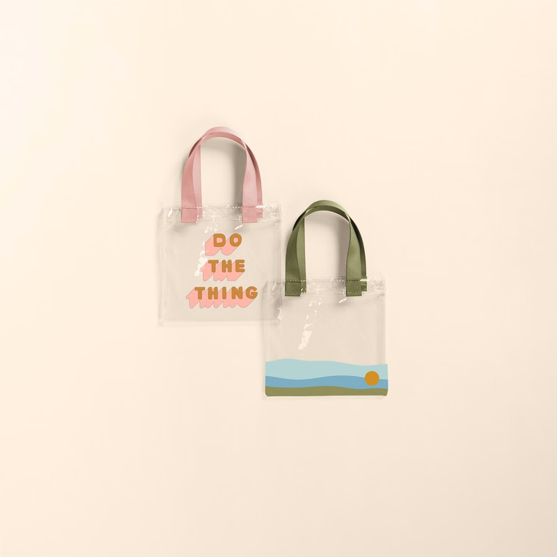 ITTY BITTY TOTE - CLEAR VINYL