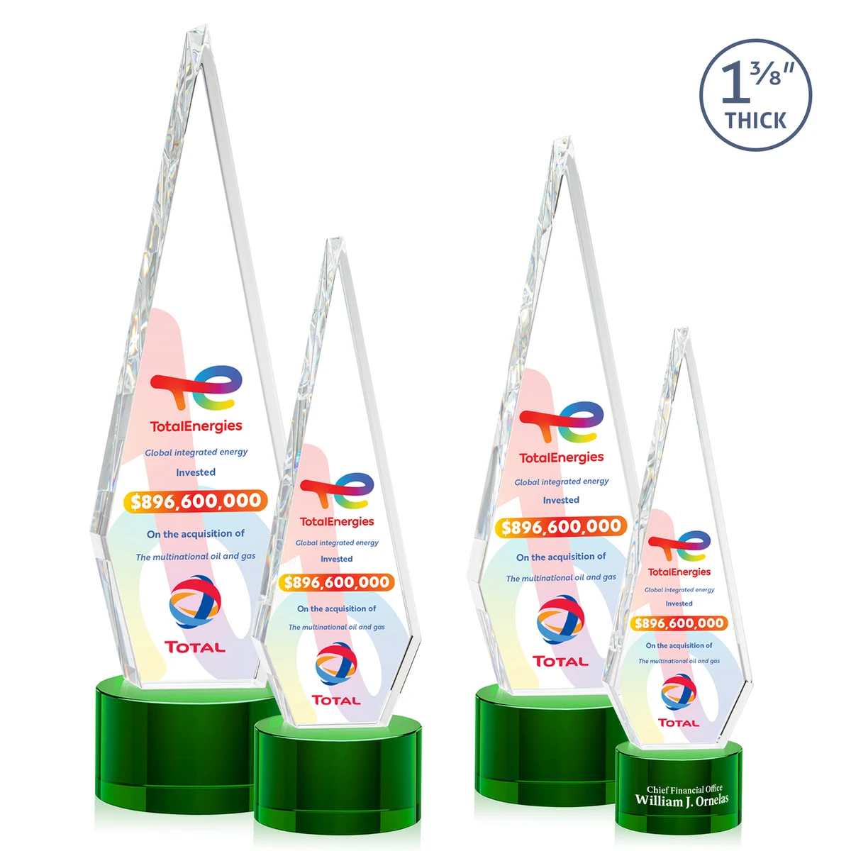 Springfield VividPrint™ Award on Marvel Base - Green 1