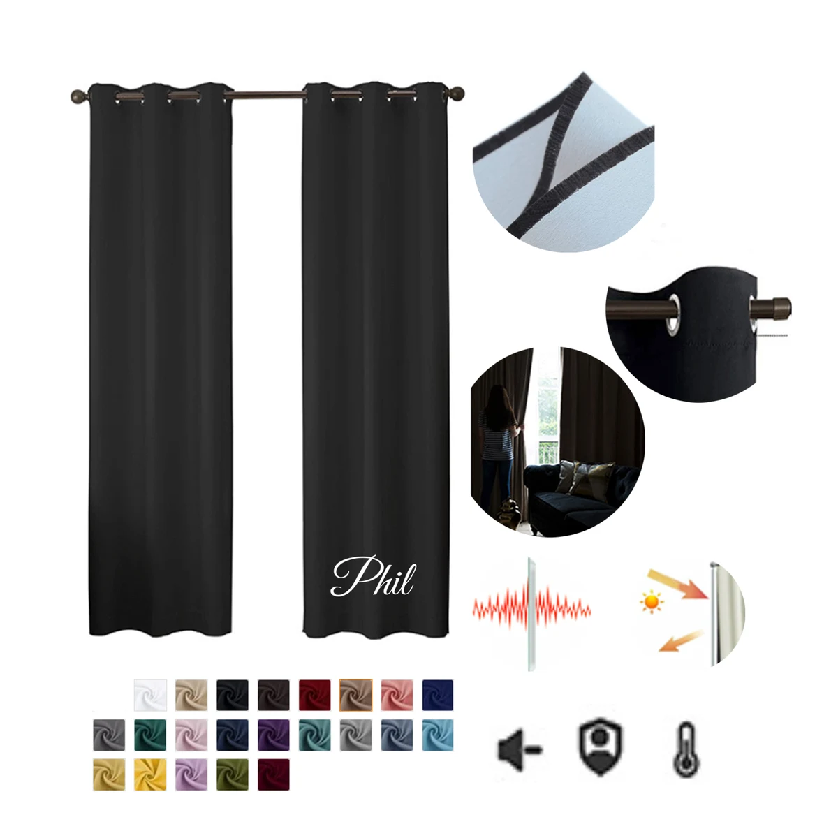 Blackout Curtain Set 1