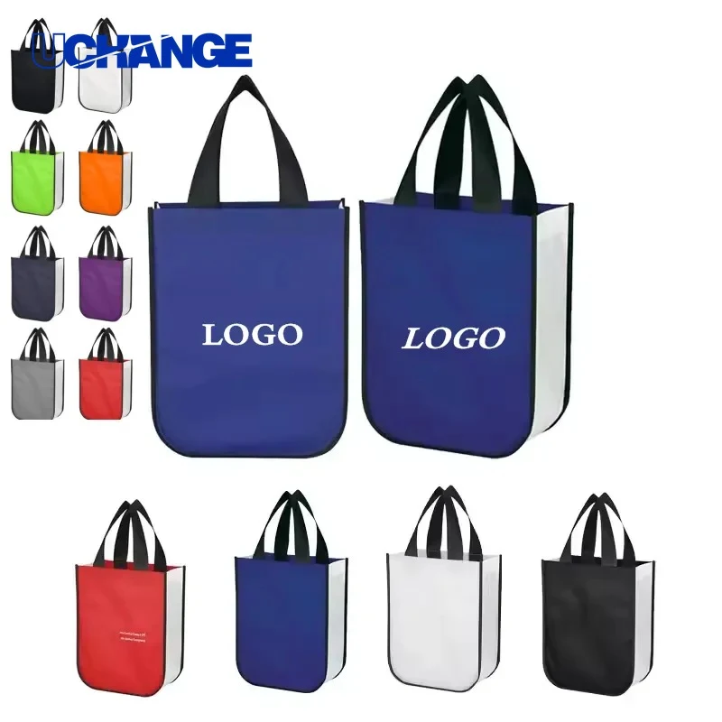 Shiny Non-Woven Shopper Tote Bag Gloss Finish Promotional Carry 1