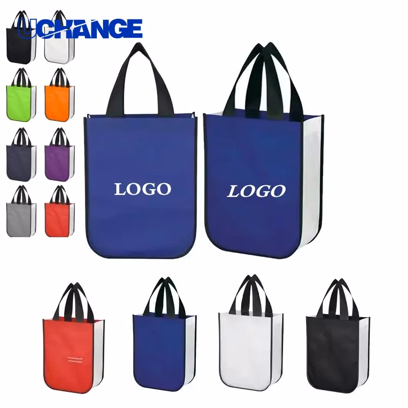 Shiny Non-Woven Shopper Tote Bag Gloss Finish Promotional Carry