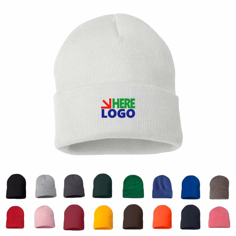 Warm Knit Beanie Caps For Cold MOQ100