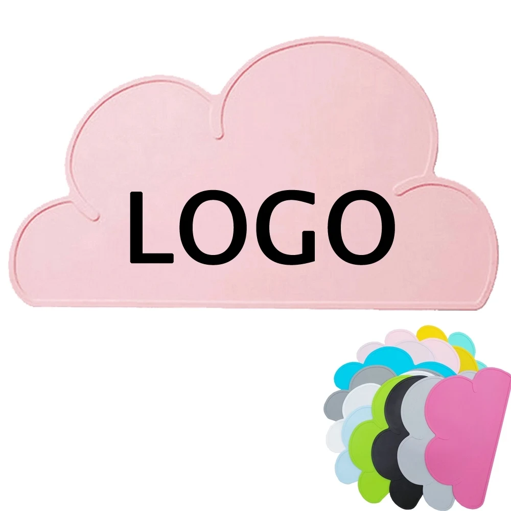 Custom Silicone Baby Food Placemat & Kids Cloud Table Mat 1