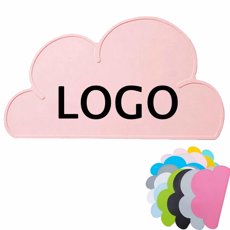 Custom Silicone Baby Food Placemat & Kids Cloud Table Mat