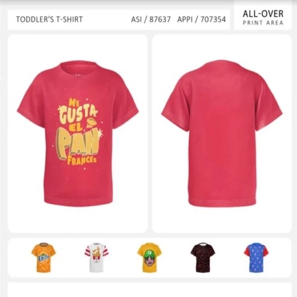 Toddler Short Sleeve Standard T-Shirt 1