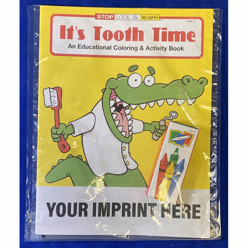 COLORING SET - It's Tooth Time Coloring Book Fun Pack