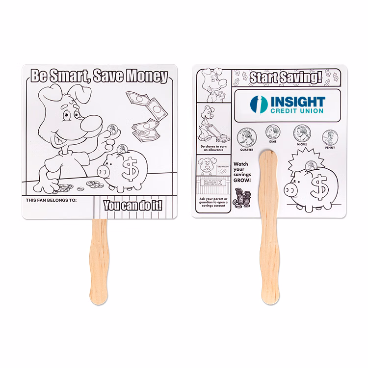 Saving Money Hand Fan