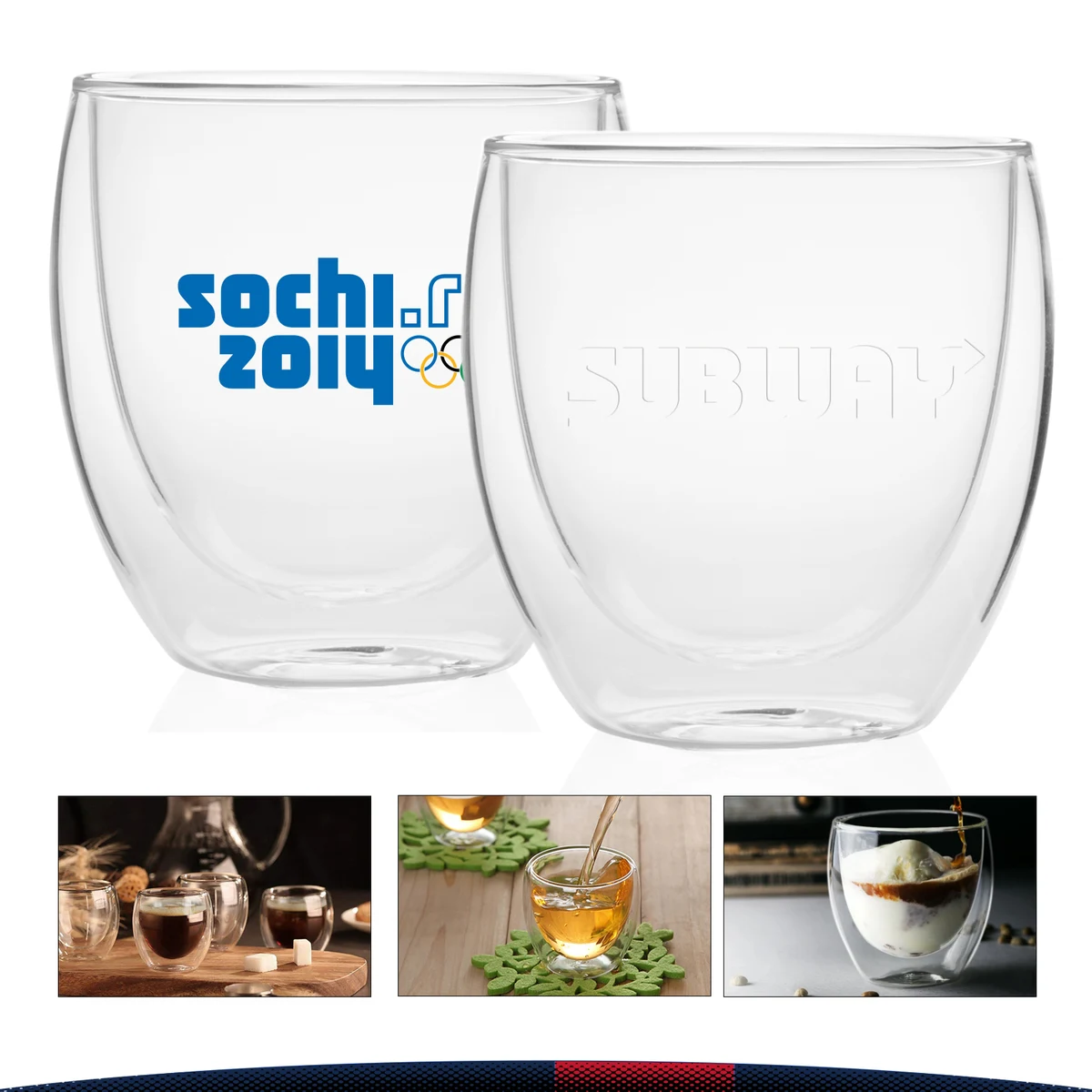 8.75 oz. Gobbo Double Wall Glasses 1