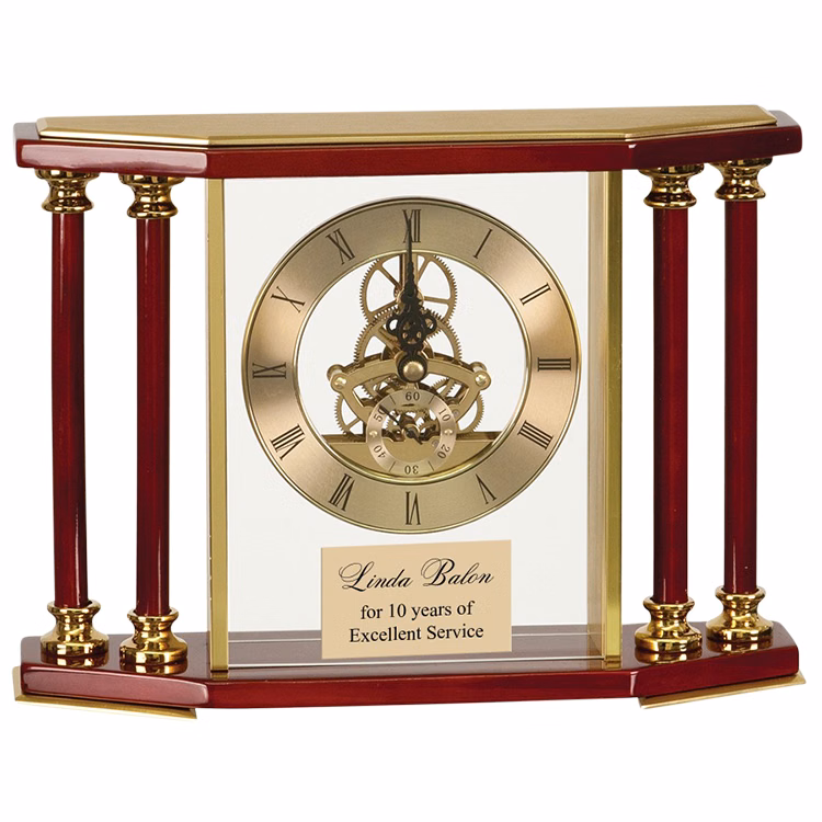 Bancroft Executive Clock-Gold