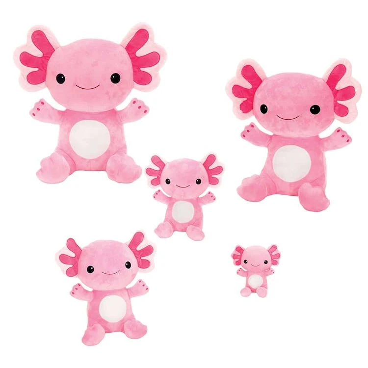 Plush Sitting Pink Axolotl - 6" 1